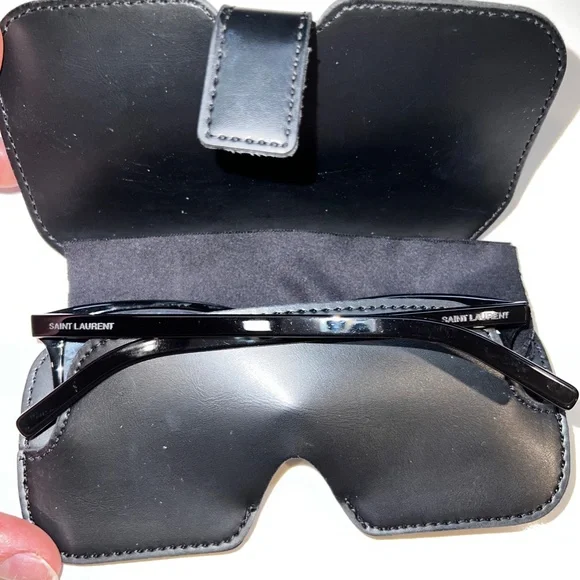 Saint Laurent Black Designer Eyeglasses - Picture 8 of 10
